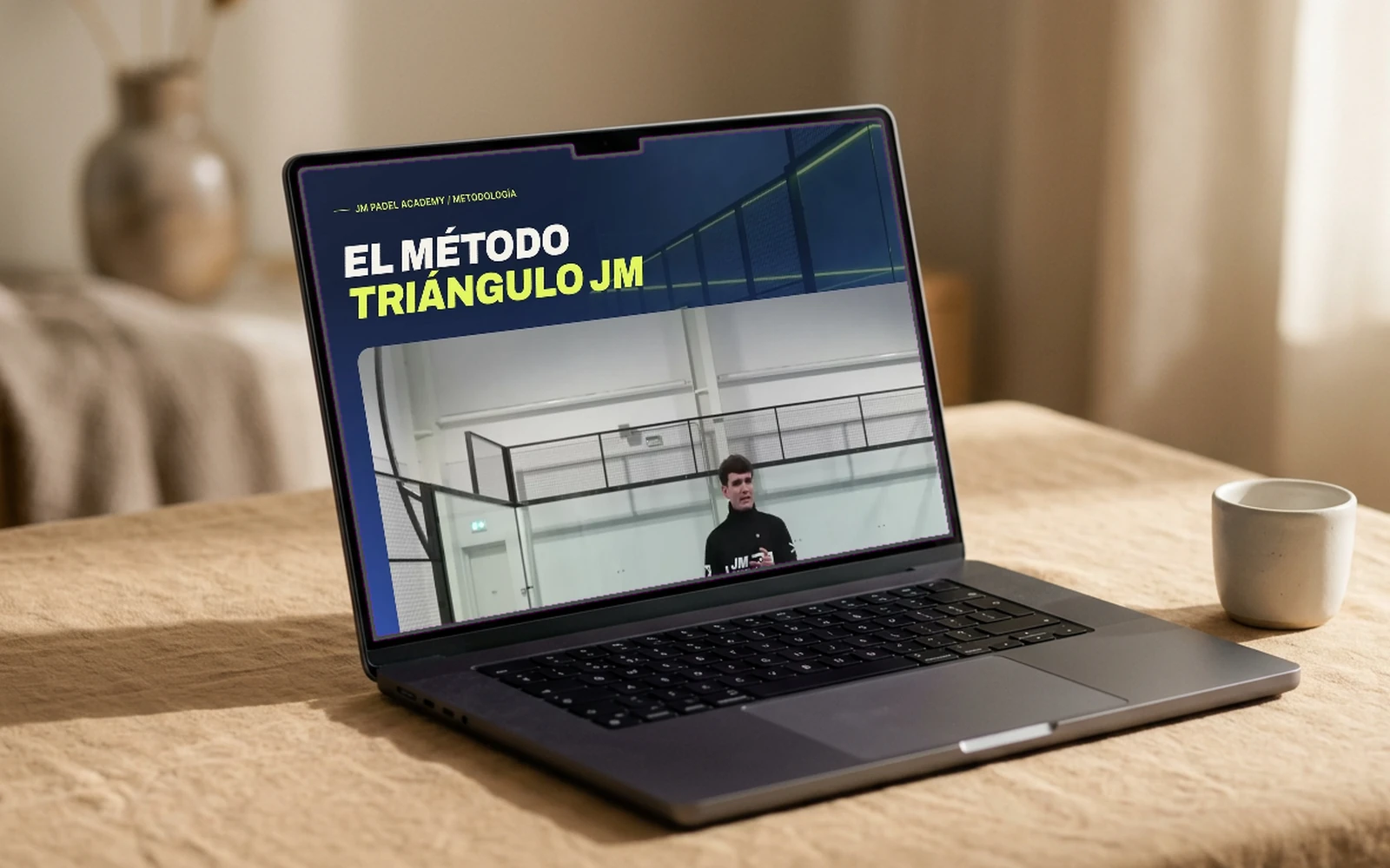 Página de metodología de JM Padel Academy