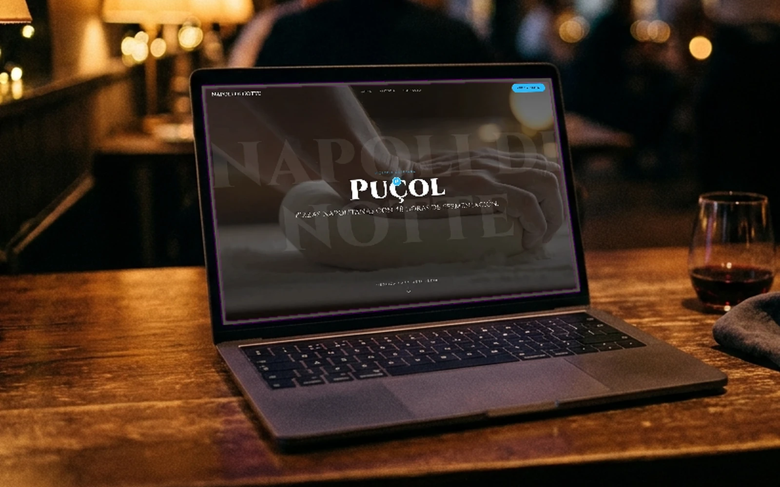Portada de la web de Napoli Di Notte Puçol
