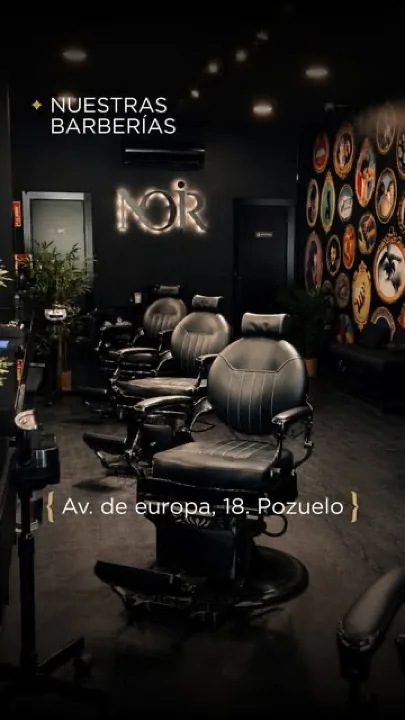 Interior de la barbería